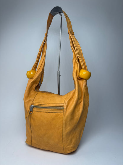 Vintage Chloe Leather Handbag Yellow
