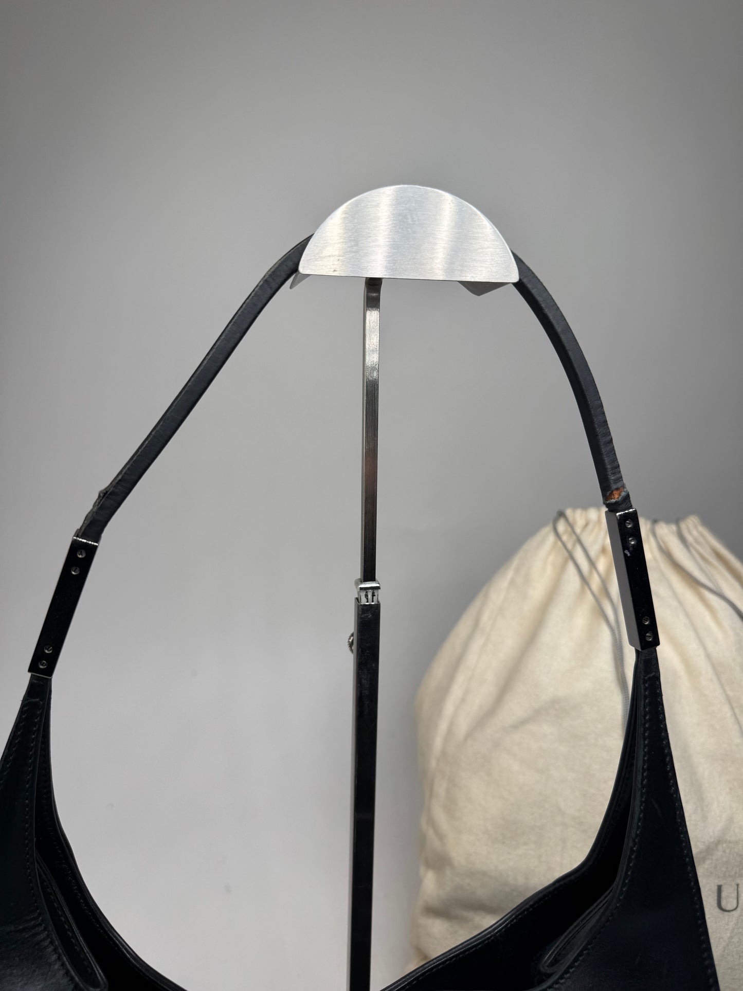 Vintage Gucci Leather Handbag Black