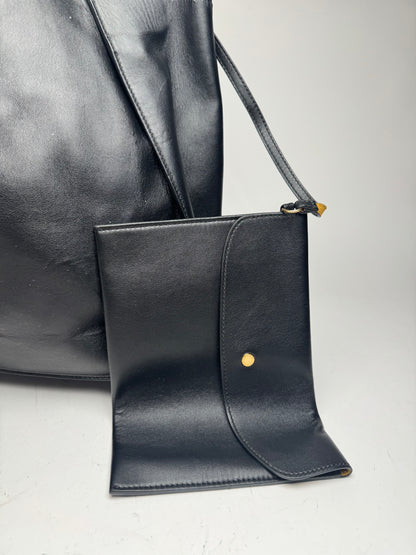 Vintage Stella Mc Cartney vegan Leather Logo Tote bag black