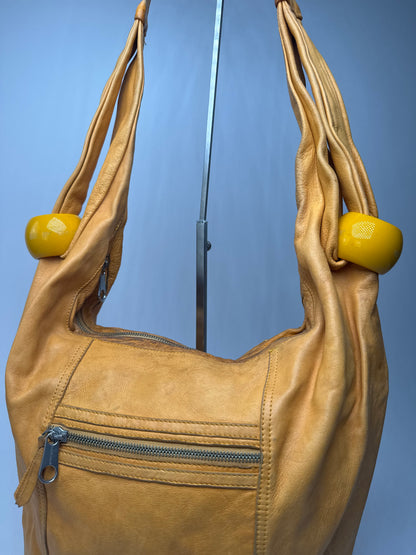 Vintage Chloe Leather Handbag Yellow