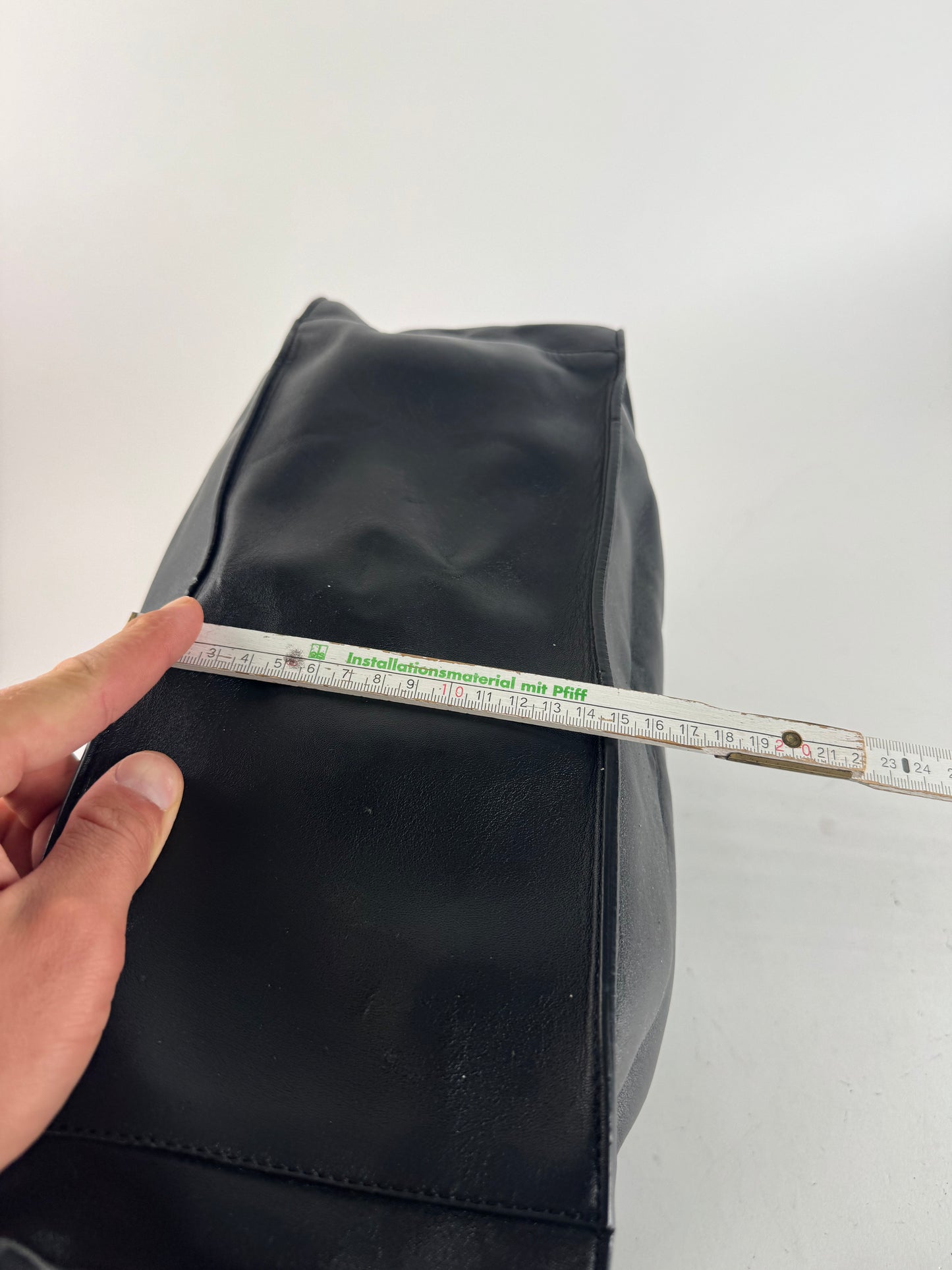 Vintage Stella Mc Cartney vegan Leather Logo Tote bag black