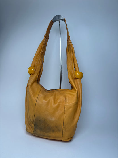 Vintage Chloe Leather Handbag Yellow