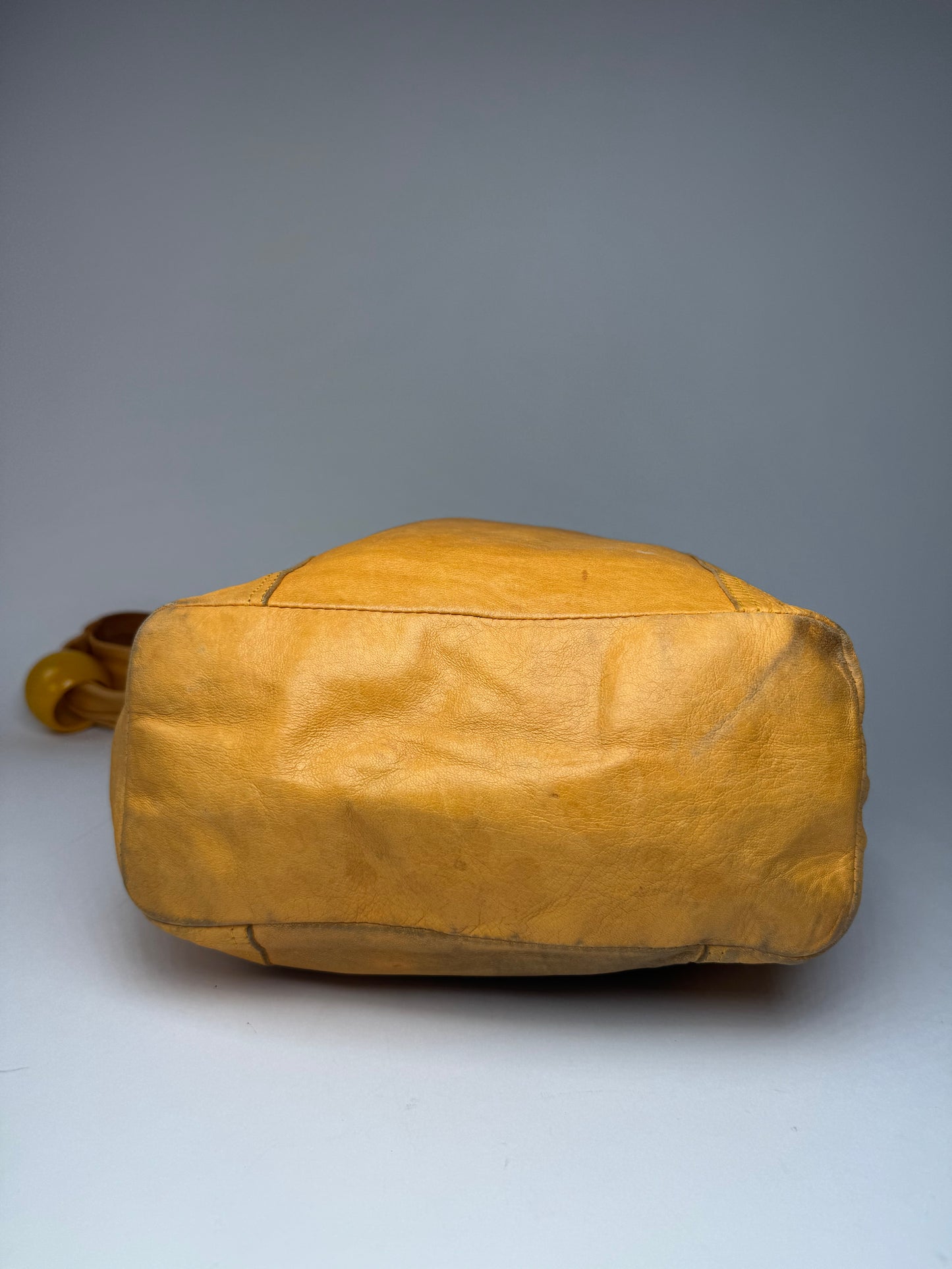 Vintage Chloe Leather Handbag Yellow