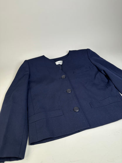 Vintage Dior Wool Jacket Navy S