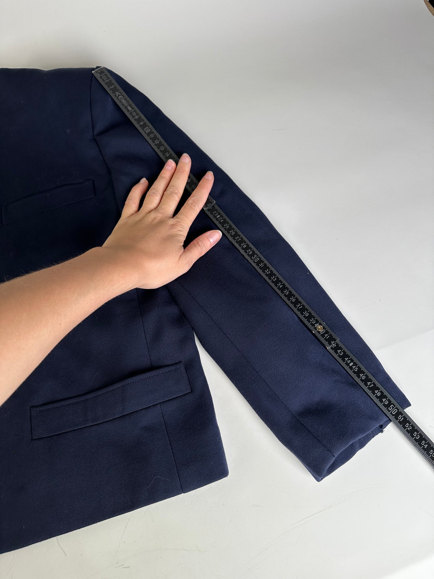 Vintage Dior Wool Jacket Navy S