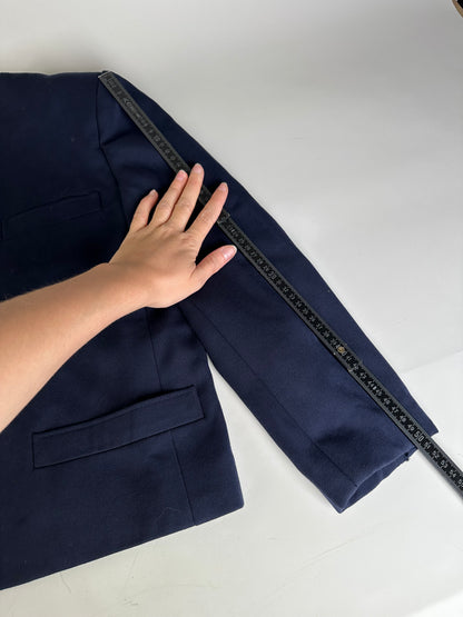 Vintage Dior Wool Jacket Navy S