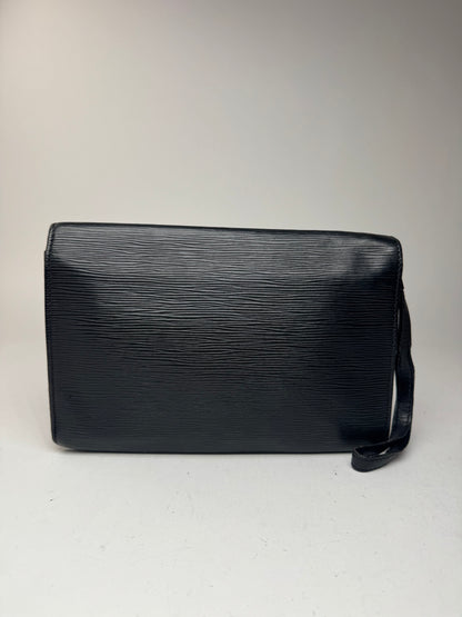 Pochette vintage Louis Vuitton en cuir EPI noir
