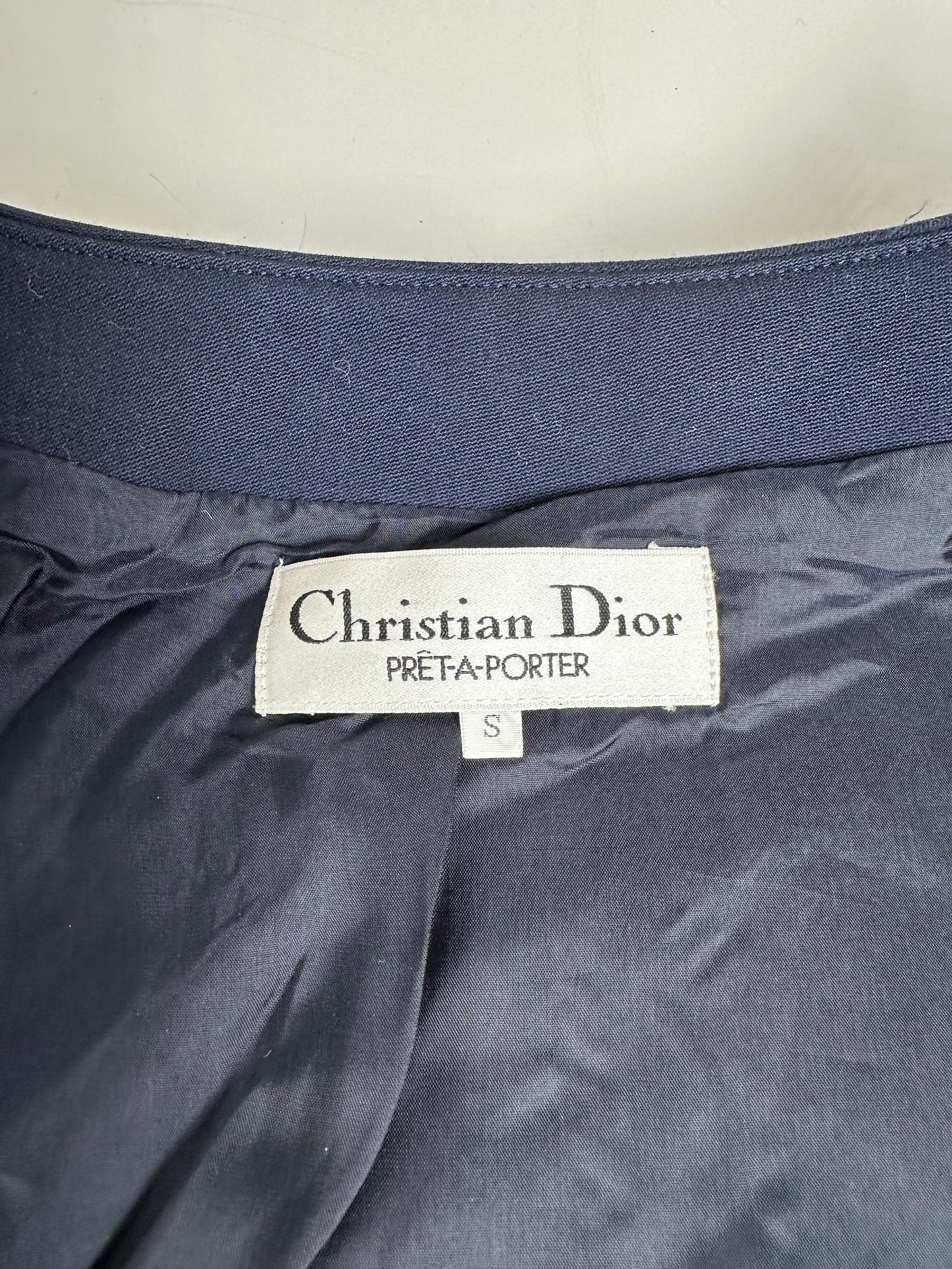 Vintage Dior Wool Jacket Navy S