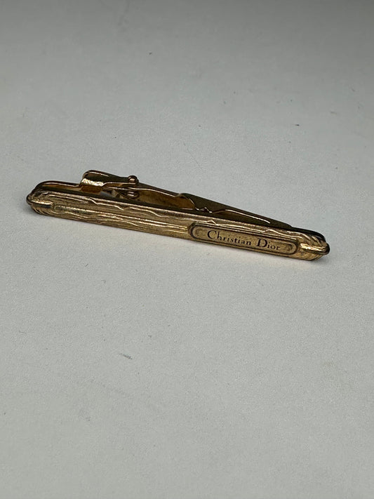 Vintage Dior Tie/Money Clamp Golden