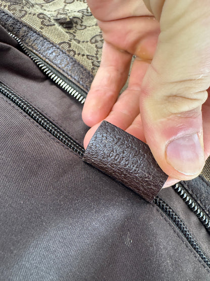 Vintage Gucci Multiway Monogram Croissant Bag Beige Brown