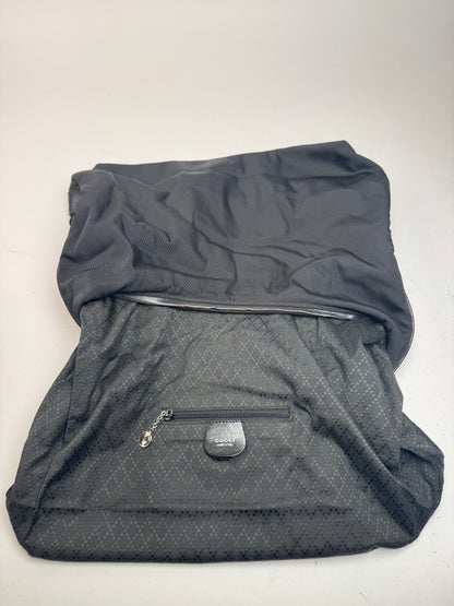 Sac à main vintage Gucci en cuir et toile noir