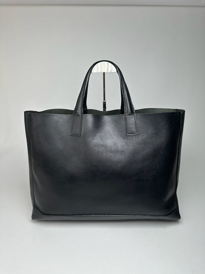 Vintage Issey Miyake Leather Shopper Black