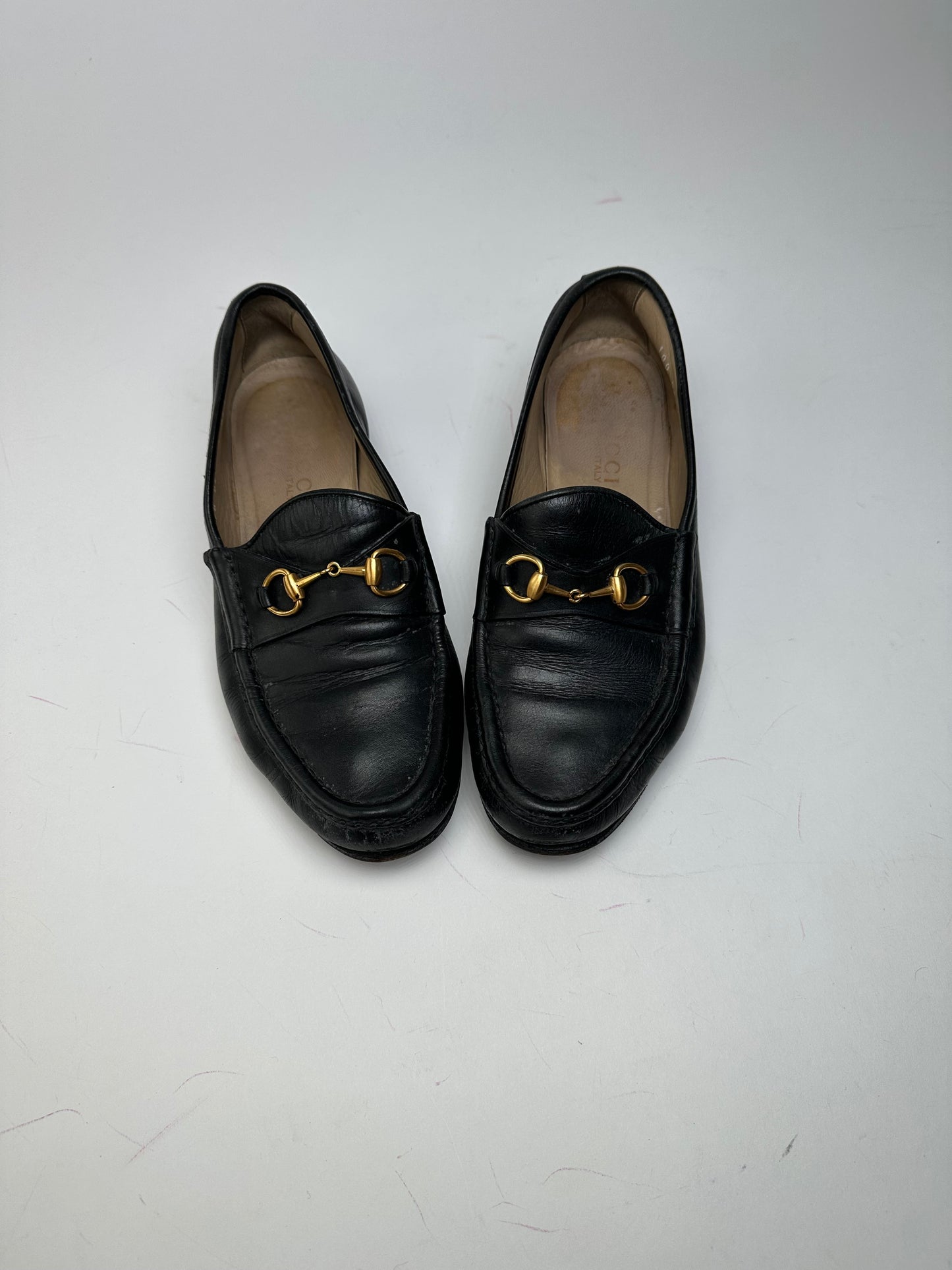 Vintage Gucci Leather Horsebit Loafer 37,5