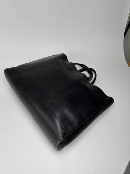 Vintage Issey Miyake Leather Shopper Black