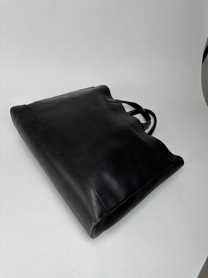 Vintage Issey Miyake Leather Shopper Black