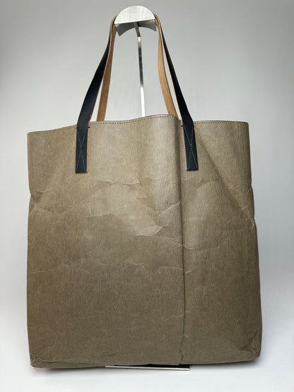 Vintage Marni Vegan Leather Tote Bag Brown Green Black