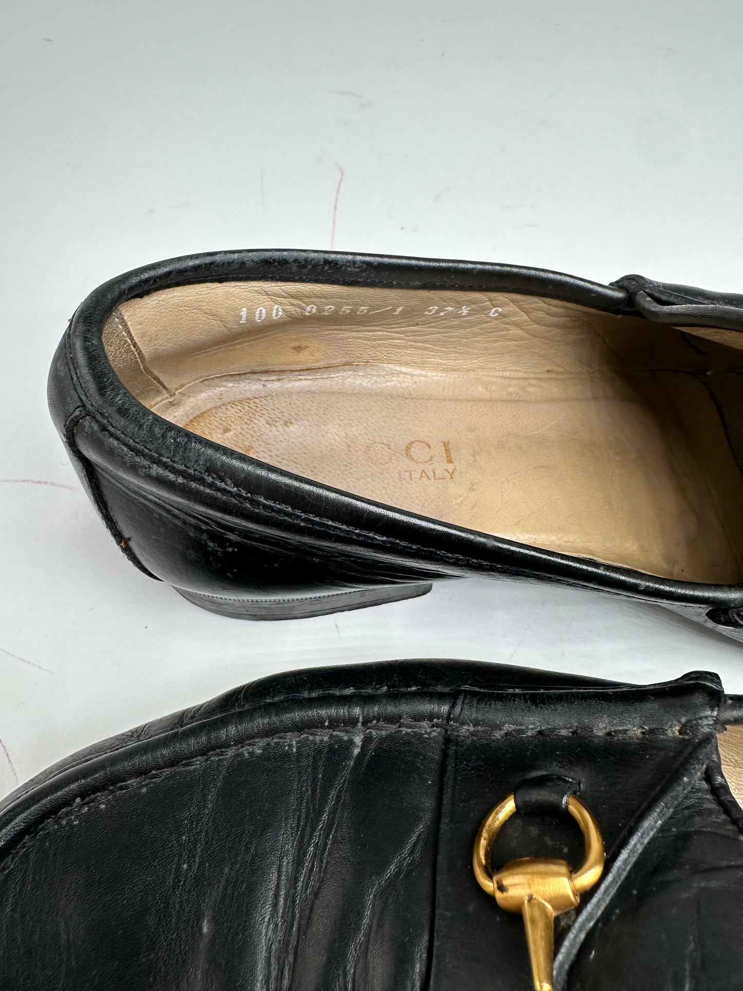 Vintage Gucci Leather Horsebit Loafer 37,5