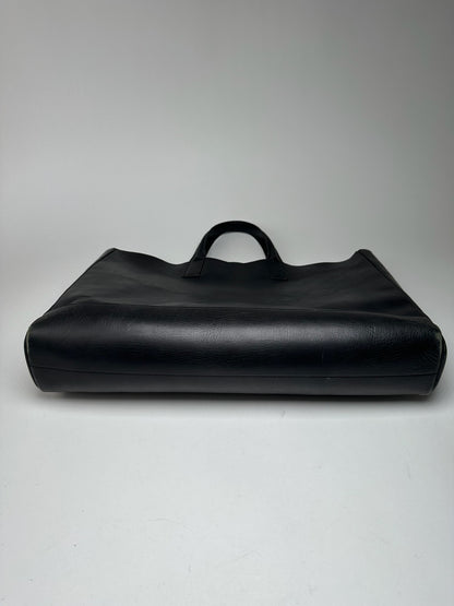Vintage Issey Miyake Leather Shopper Black