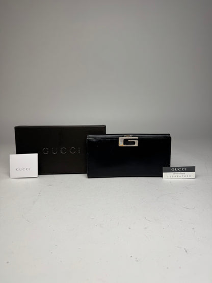 Vintage Gucci Leather Wallet Black