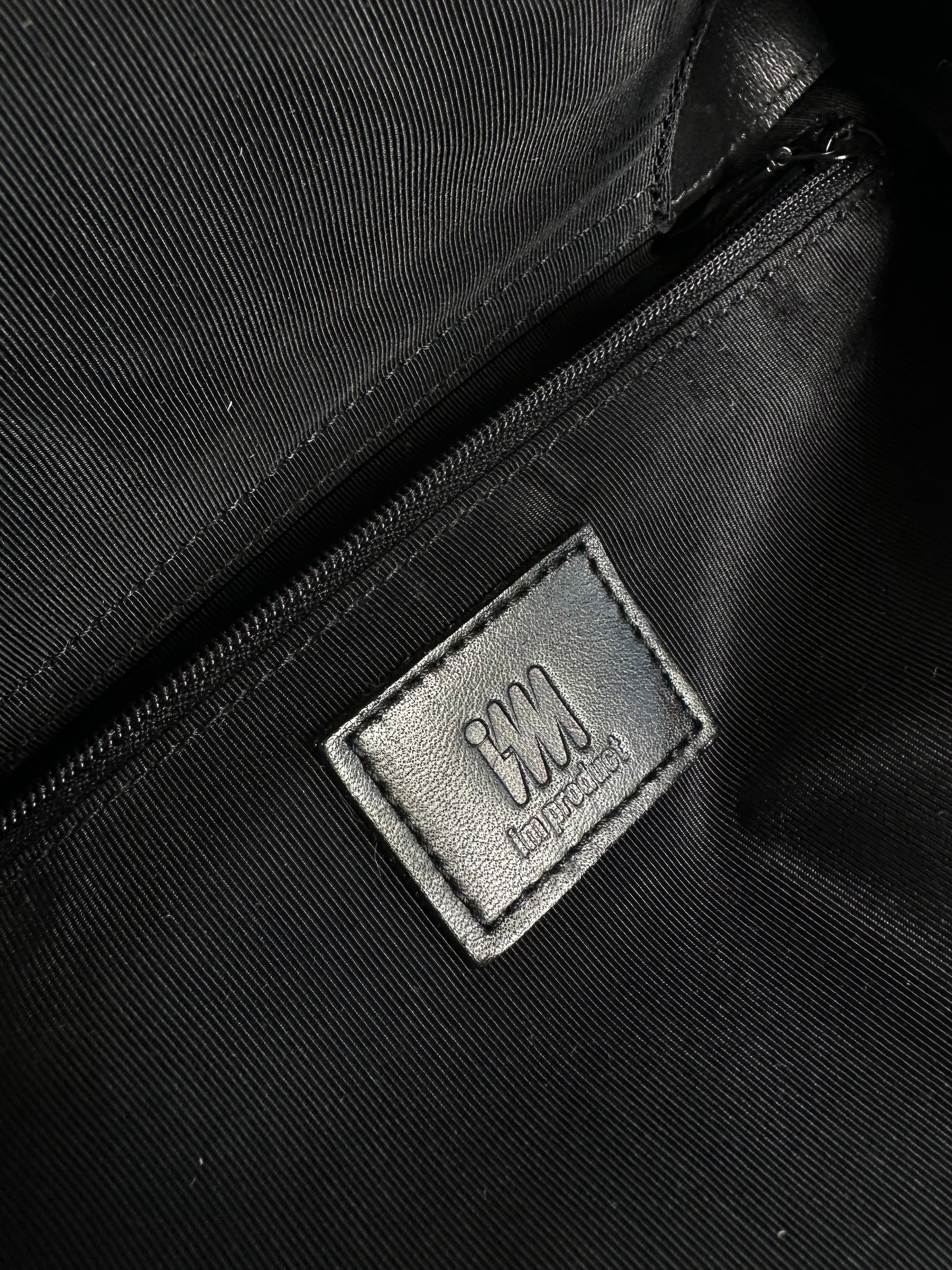 Vintage Issey Miyake Structured Leather Tote Black