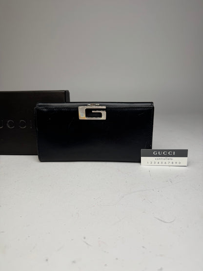 Vintage Gucci Leather Wallet Black
