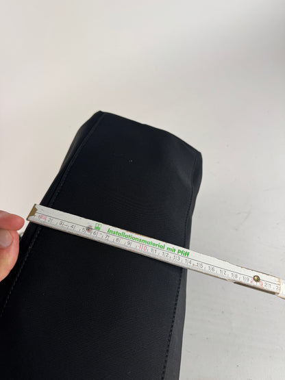 Sac à main vintage Gucci en cuir et toile noir