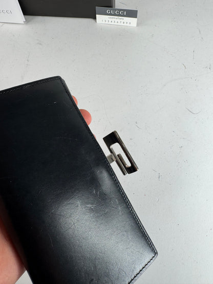 Vintage Gucci Leather Wallet Black