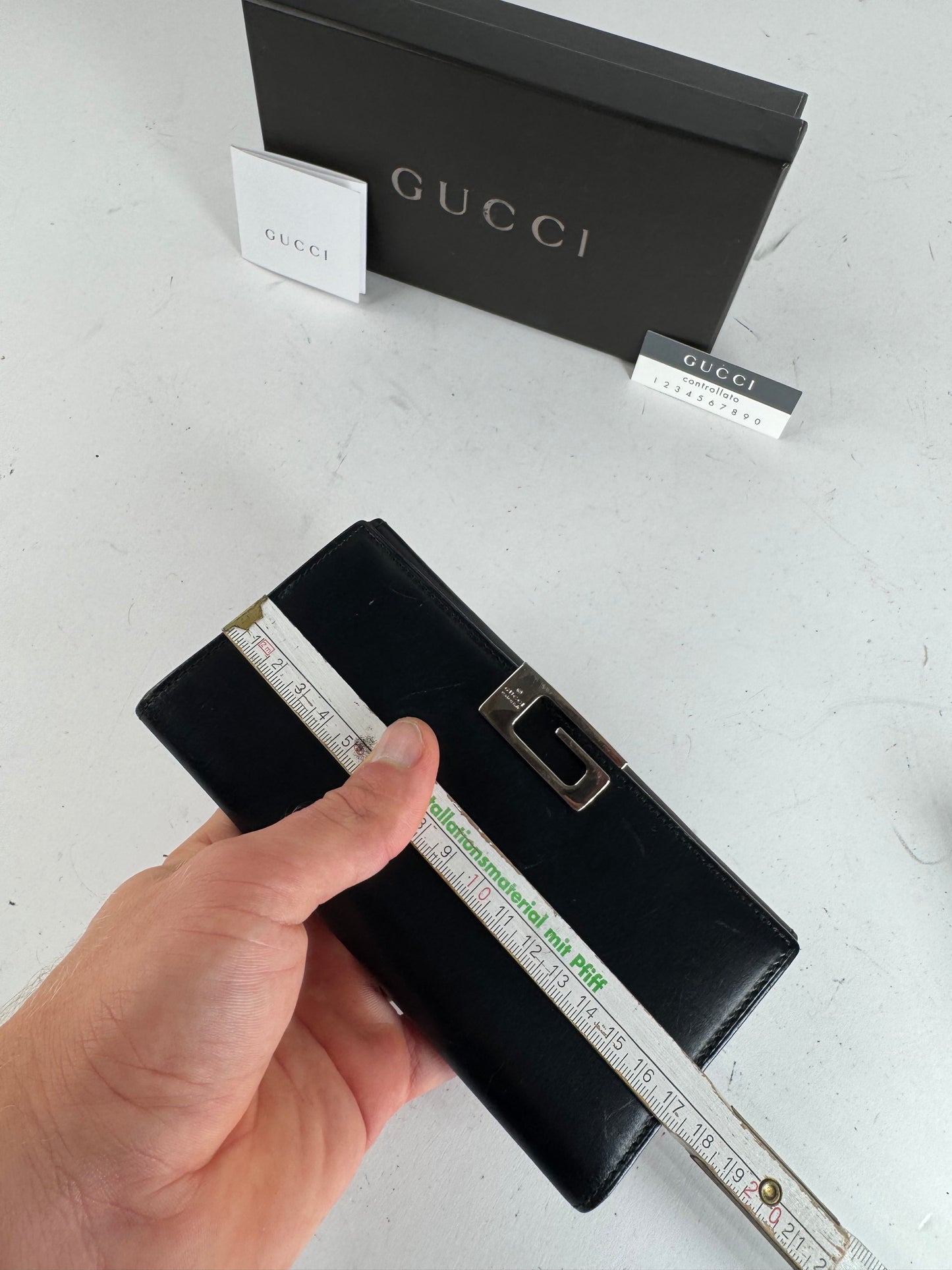 Vintage Gucci Leather Wallet Black