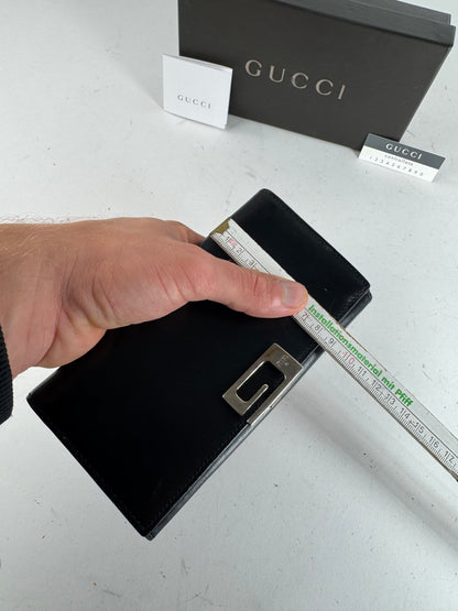 Vintage Gucci Leather Wallet Black