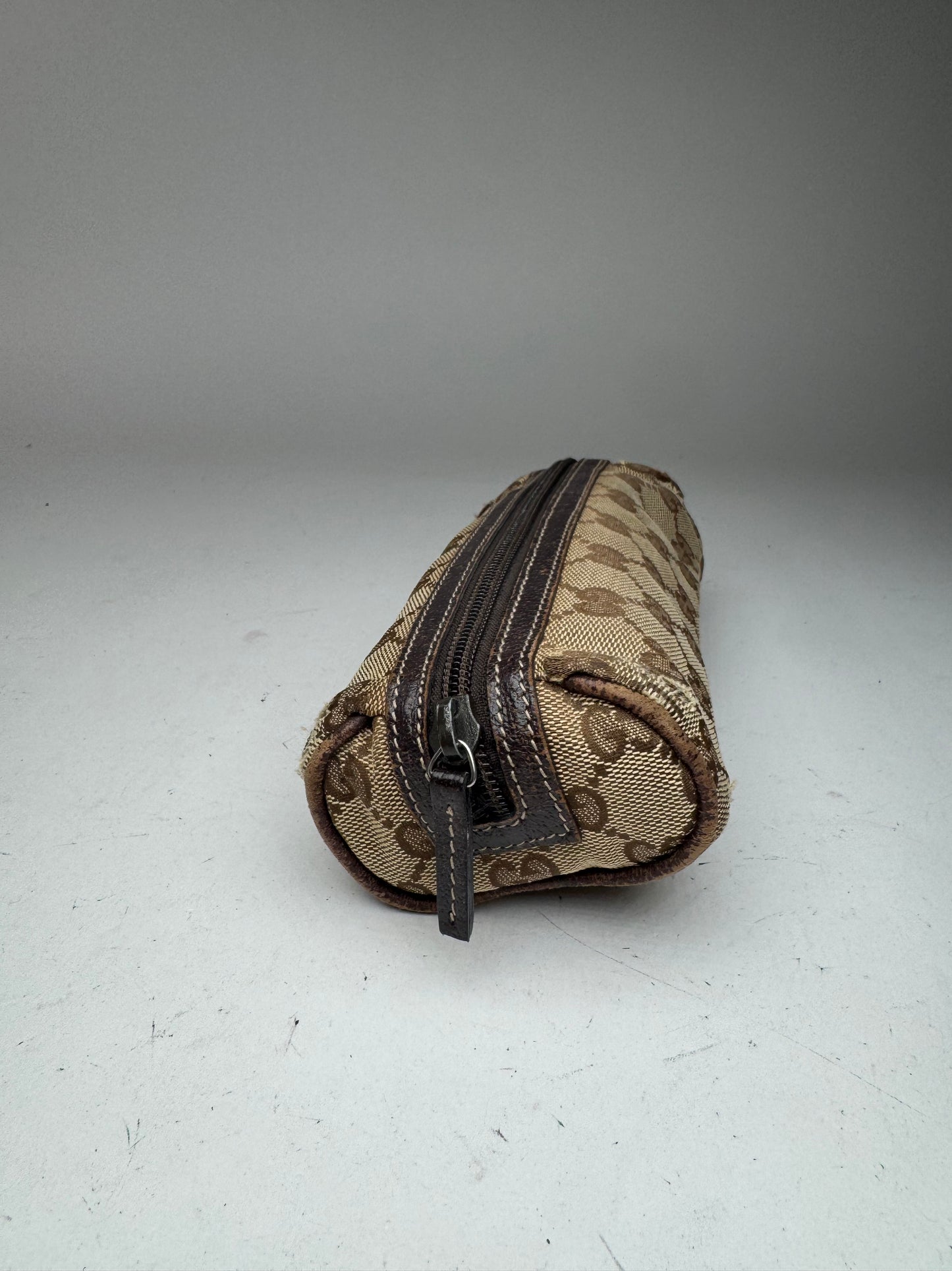 Petit sac Gucci Monogram vintage beige marron