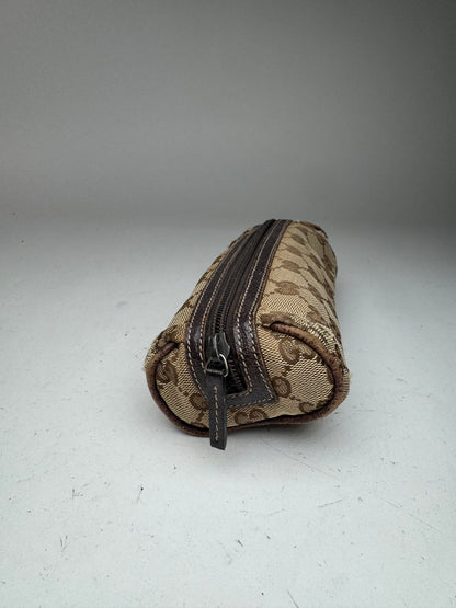 Petit sac Gucci Monogram vintage beige marron