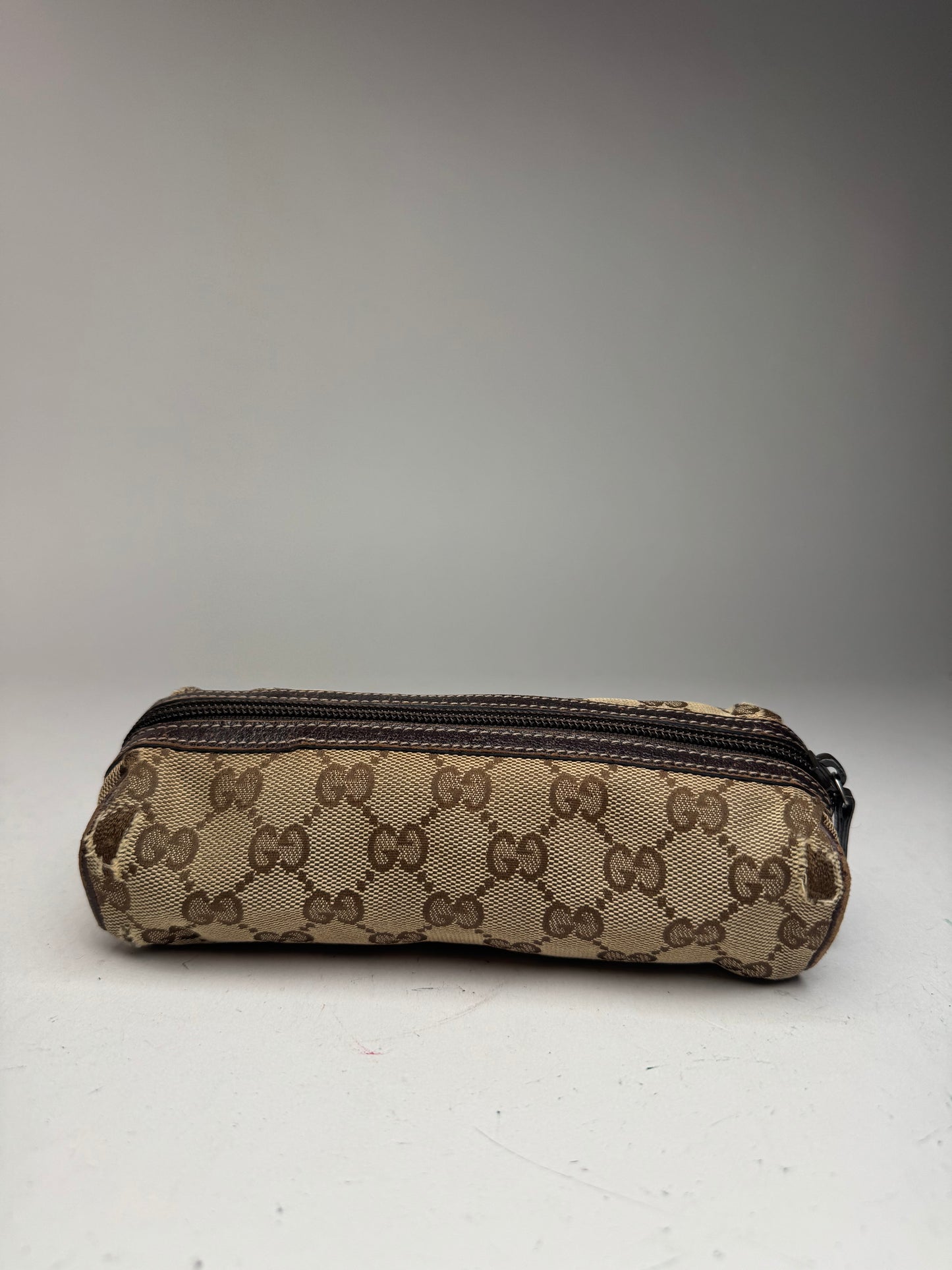 Petit sac Gucci Monogram vintage beige marron