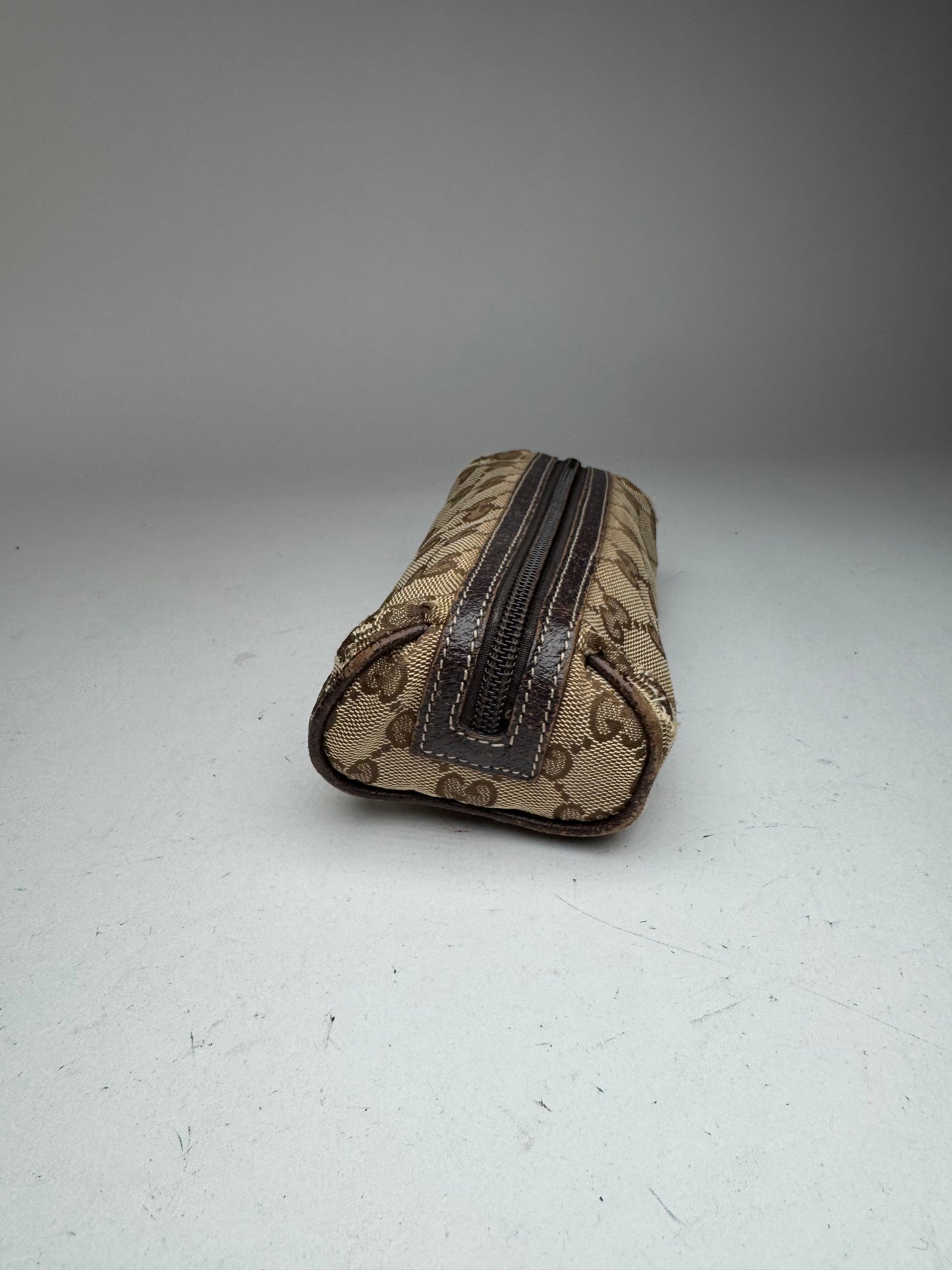 Petit sac Gucci Monogram vintage beige marron