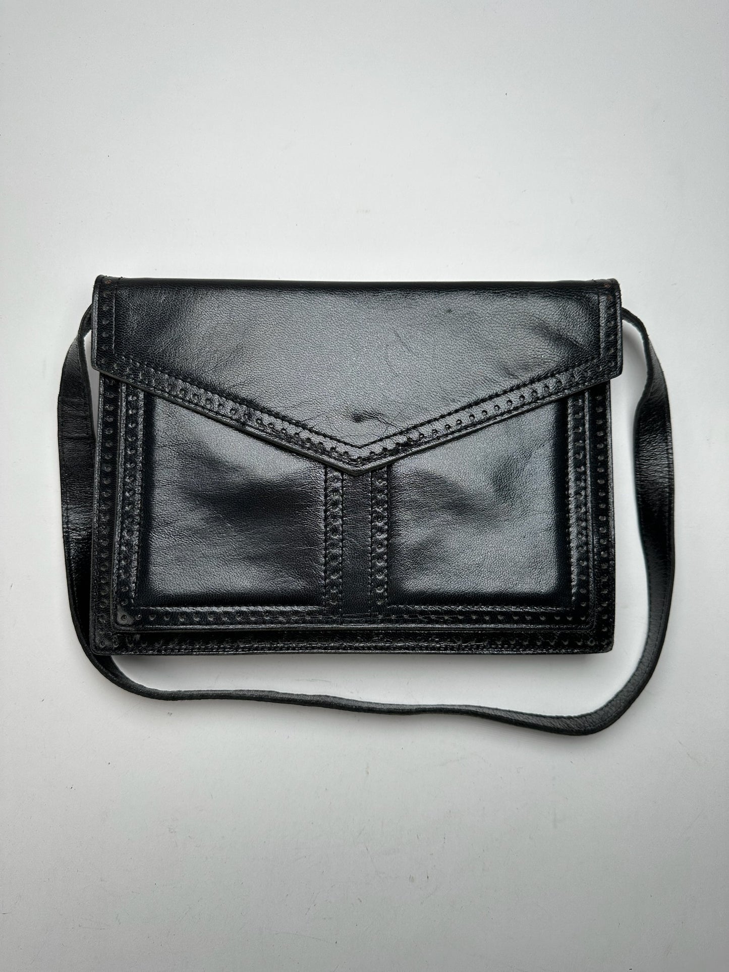 Vintage Yves Saint Laurent Leather Bag Black