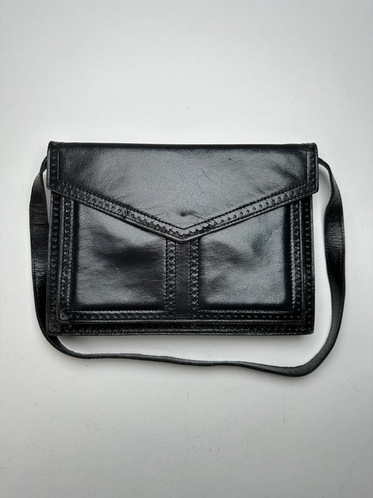 Vintage Yves Saint Laurent Leather Bag Black
