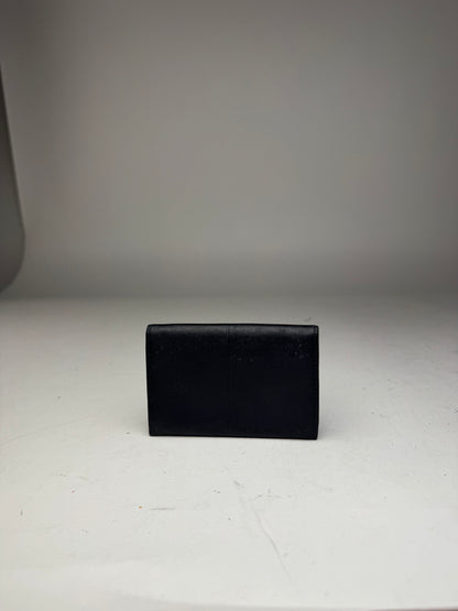 Vintage Givenchy Leather Card Holder Navy