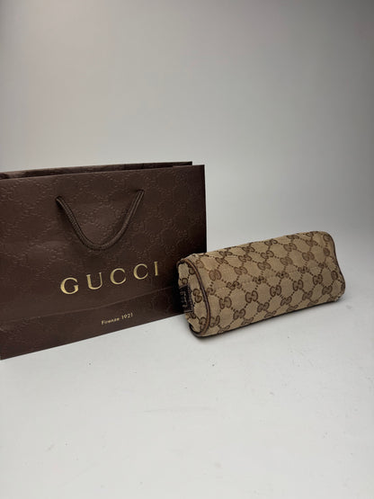 Petit sac Gucci Monogram vintage beige marron