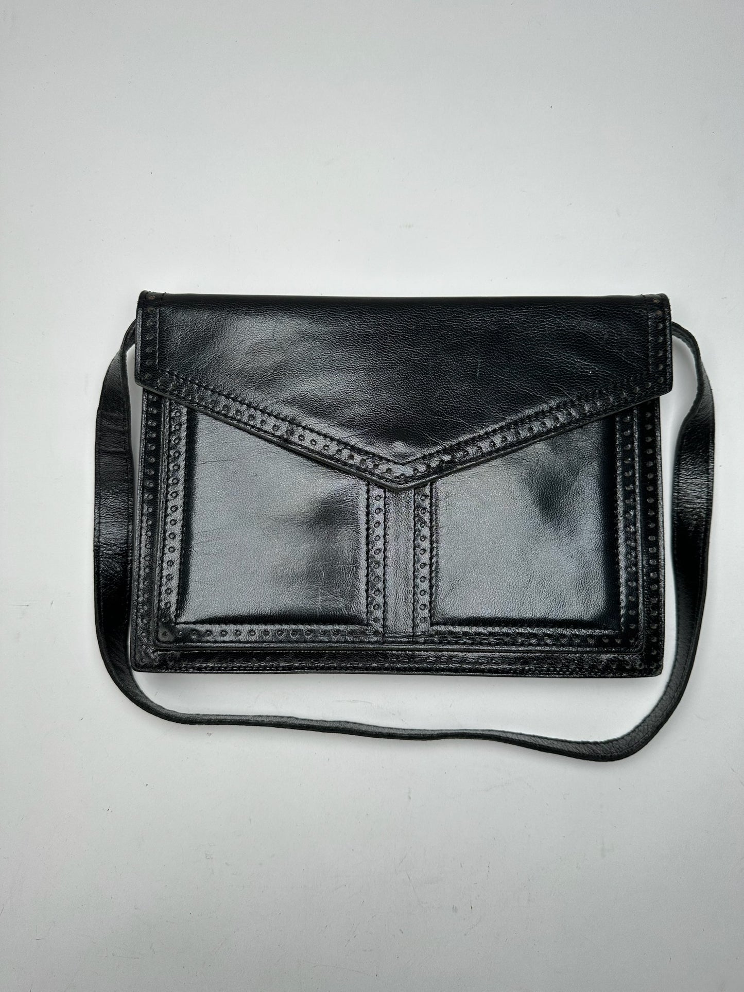 Vintage Yves Saint Laurent Leather Bag Black