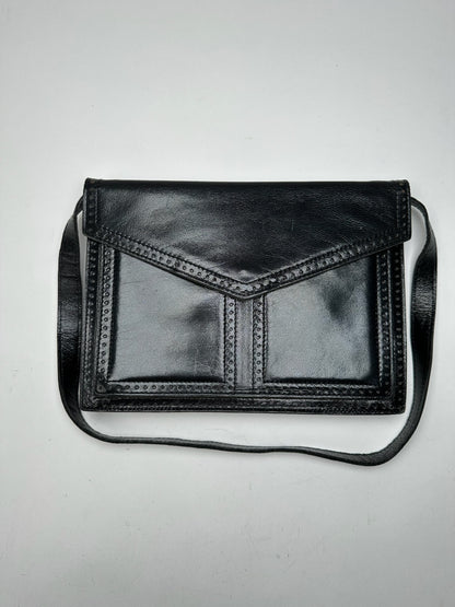 Vintage Yves Saint Laurent Leather Bag Black