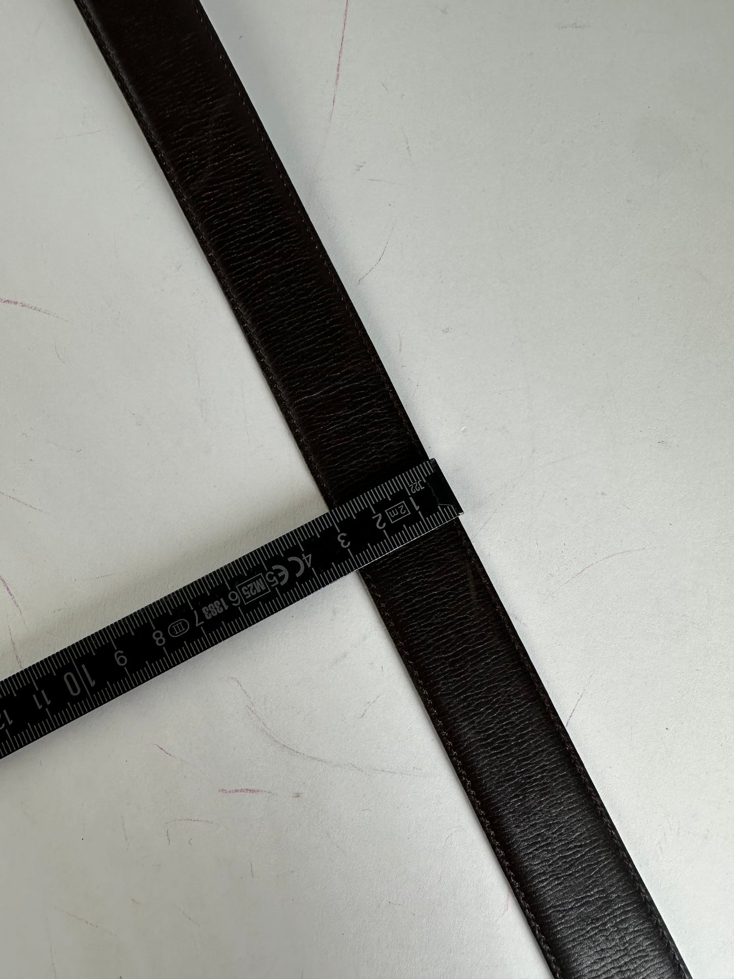 Vintage Gucci GG Leather Belt Brown