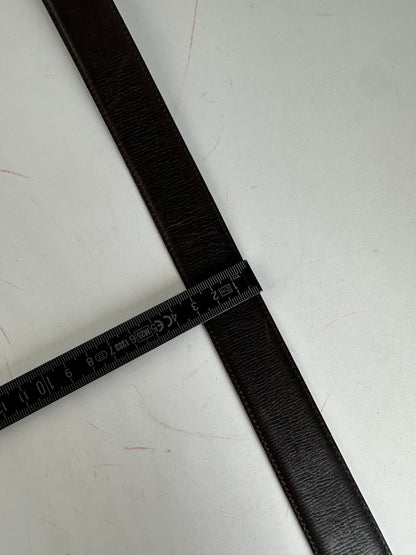 Vintage Gucci GG Leather Belt Brown