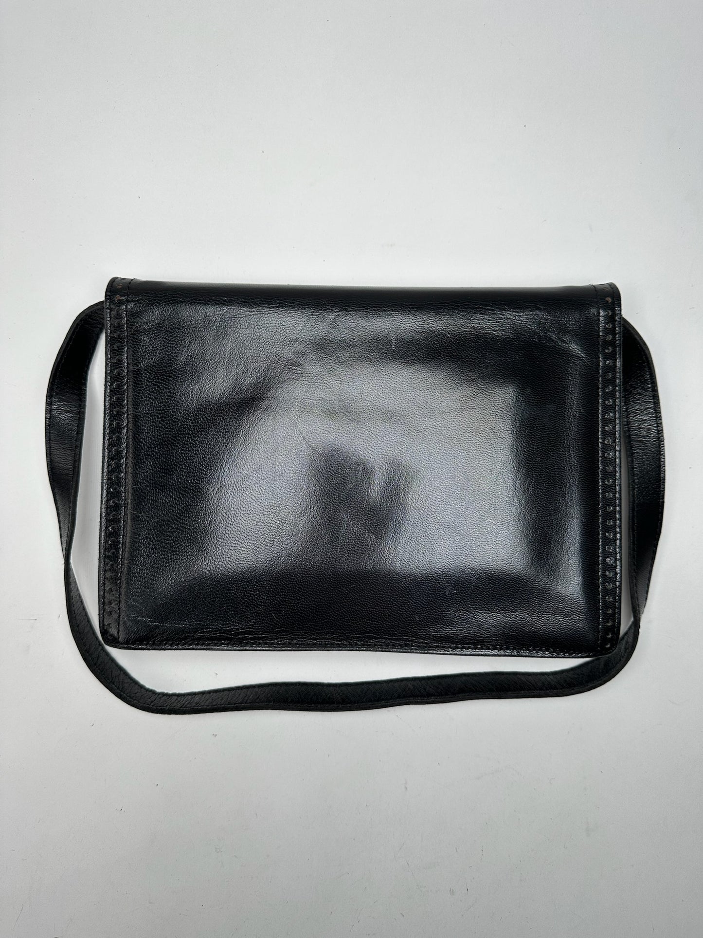 Vintage Yves Saint Laurent Leather Bag Black