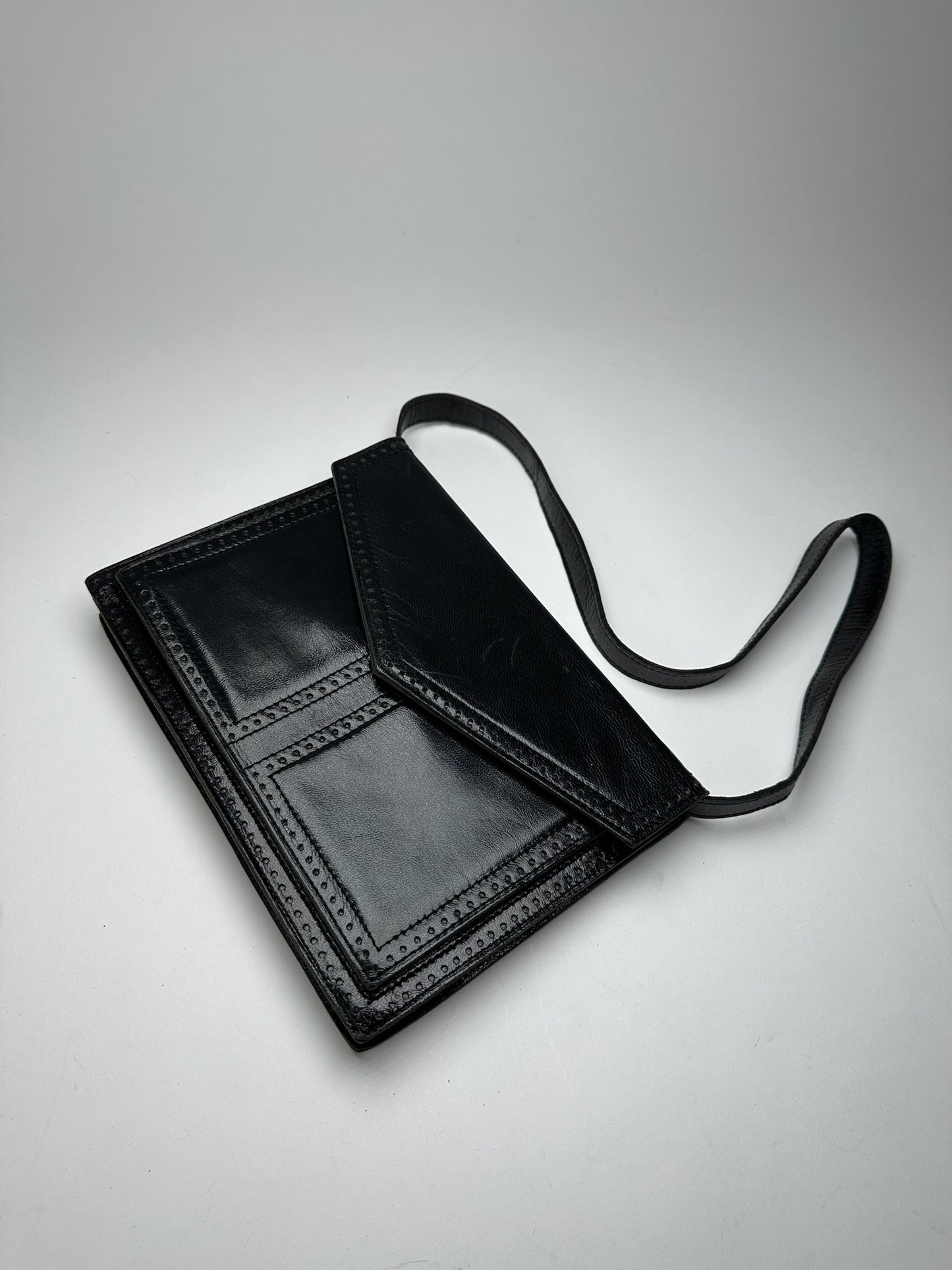 Vintage Yves Saint Laurent Leather Bag Black