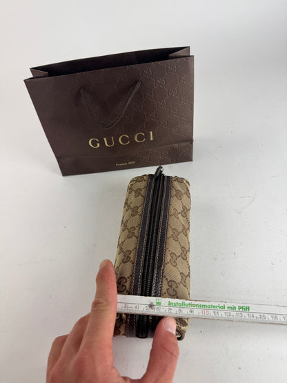 Petit sac Gucci Monogram vintage beige marron