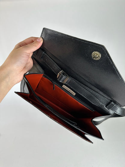 Vintage Yves Saint Laurent Leather Bag Black