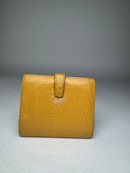 Vintage Loewe Madrid Leather Wallet yellow
