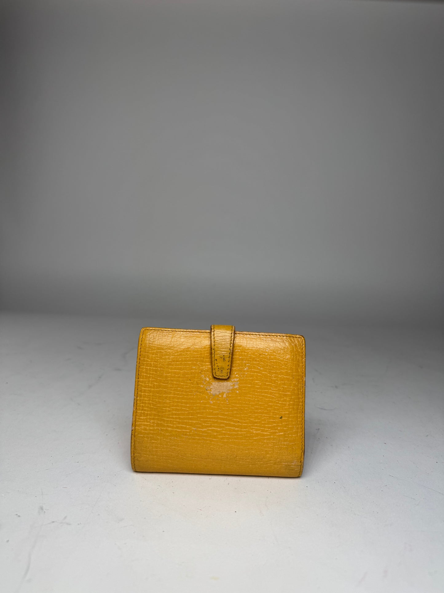 Vintage Loewe Madrid Leather Wallet yellow