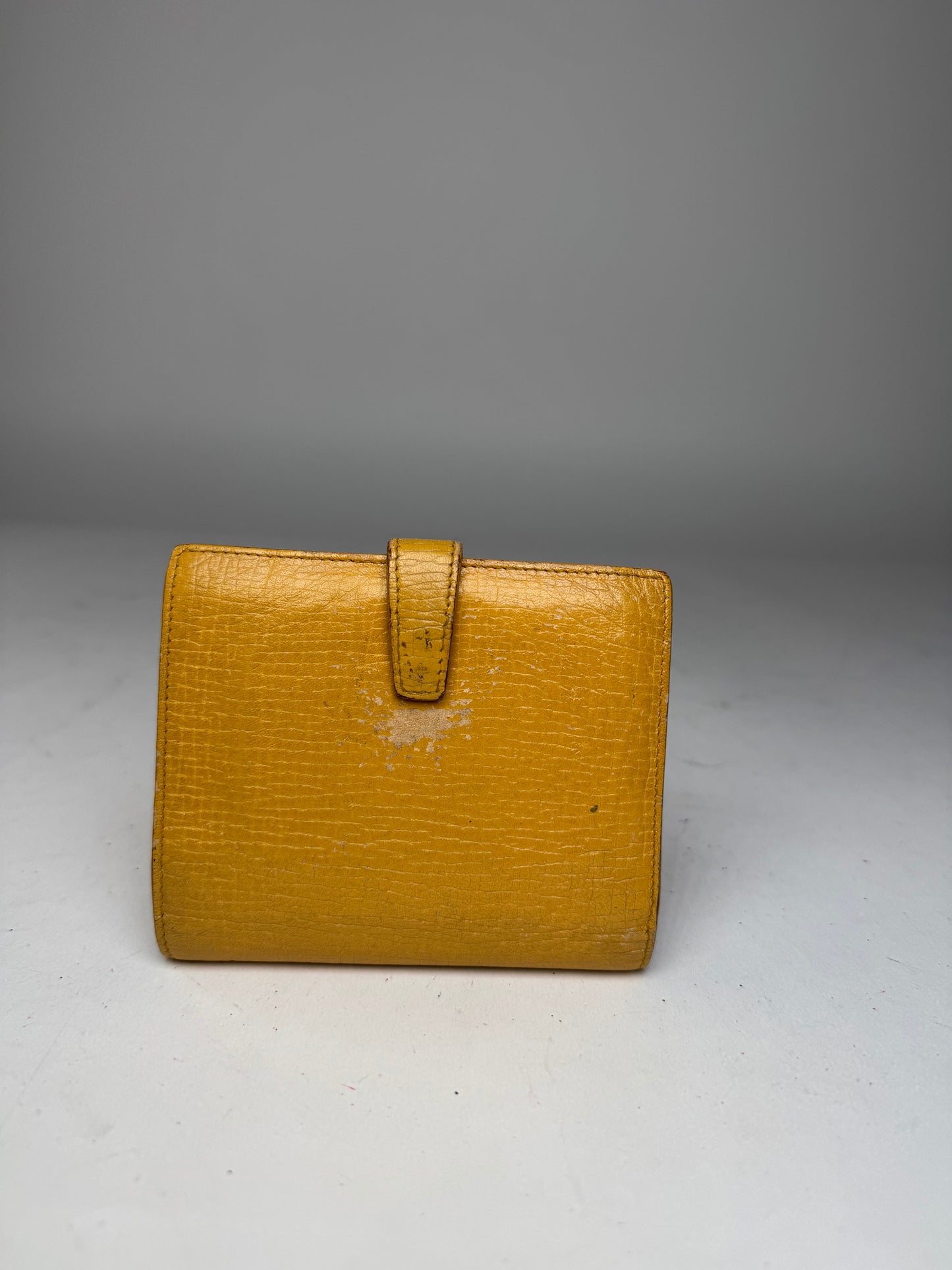 Vintage Loewe Madrid Leather Wallet yellow