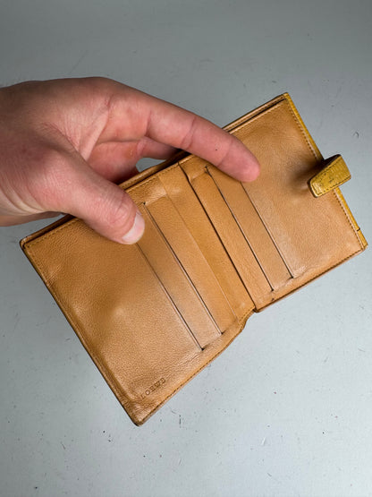 Vintage Loewe Madrid Leather Wallet yellow