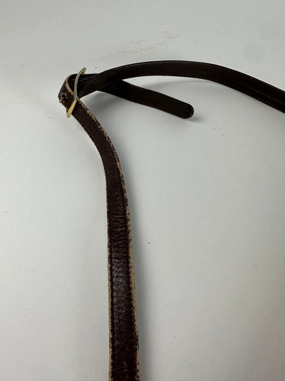 Vintage Givenchy Monogram Leather Multiway Vag Grey Brown